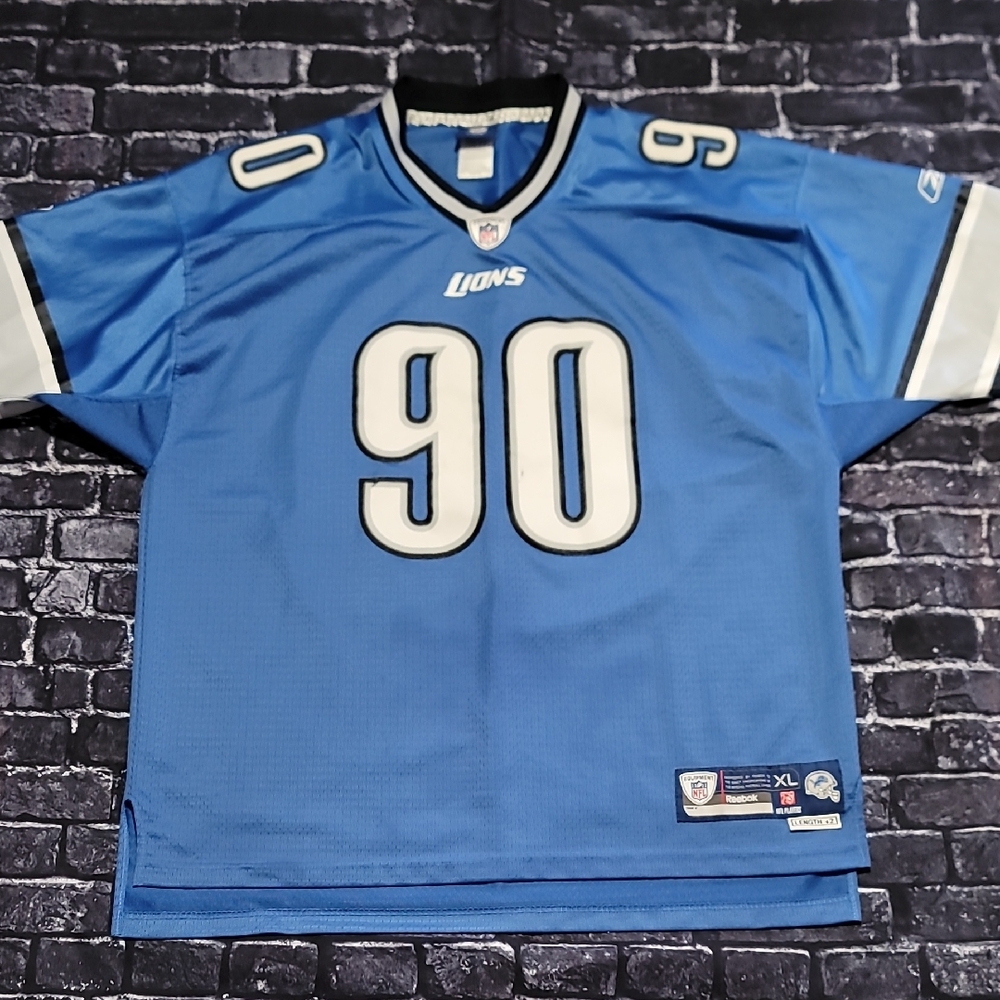 VINTAGE REEBOK NDAMUKONG SUH DETROIT LIONS JERSEY SIZE XL